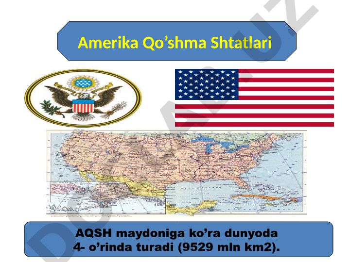 AQSH geografik o'rni va iqtisodiy geografiyasi