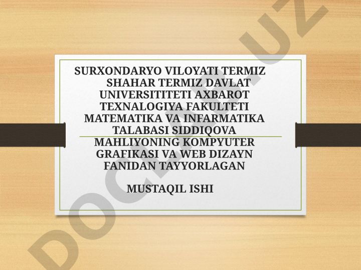 CorelDraw dasturida atroflama chiziqlar va to'ldirishlar