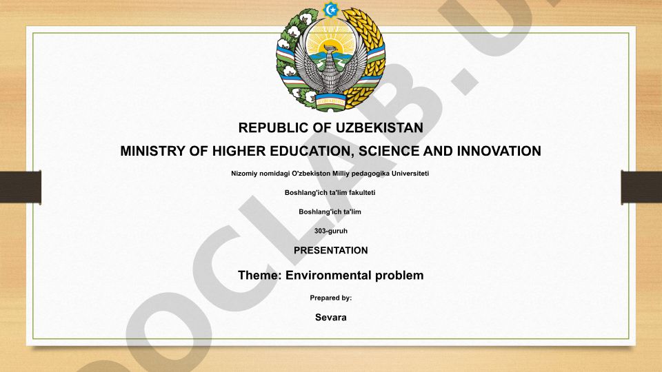 Environmental problem