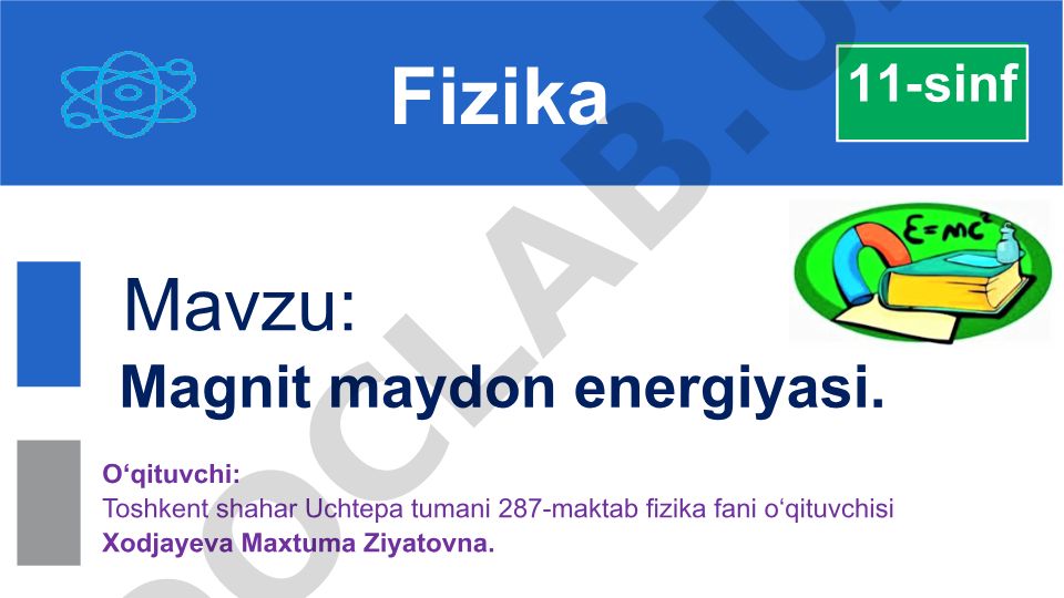 Magnit maydon energiyasi
