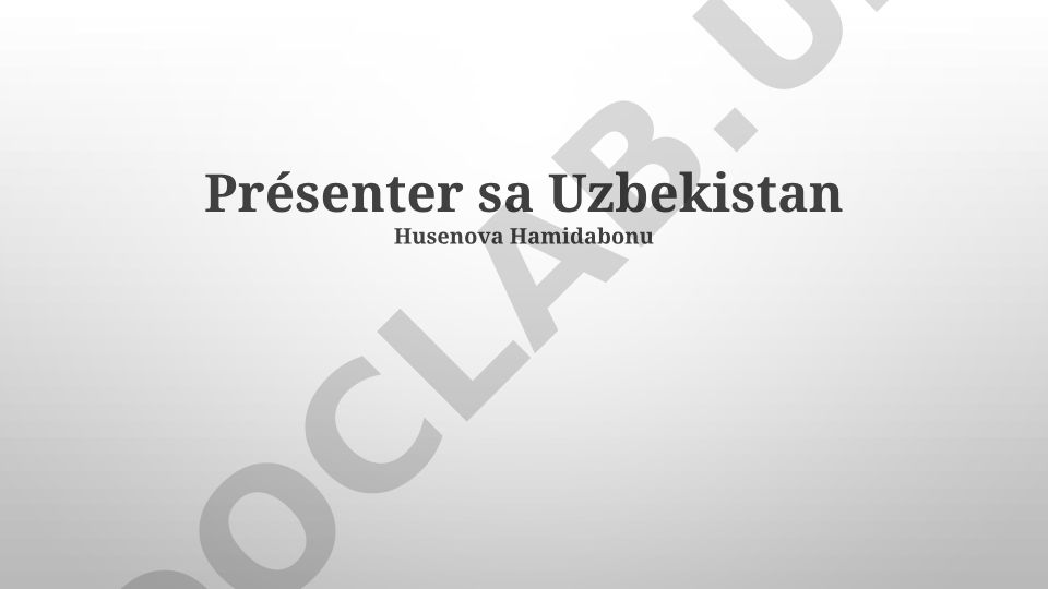 O'zbekistonning me'moriy va tabiiy mo'jizalari, tarixi, madaniyati va iqtisodiyoti