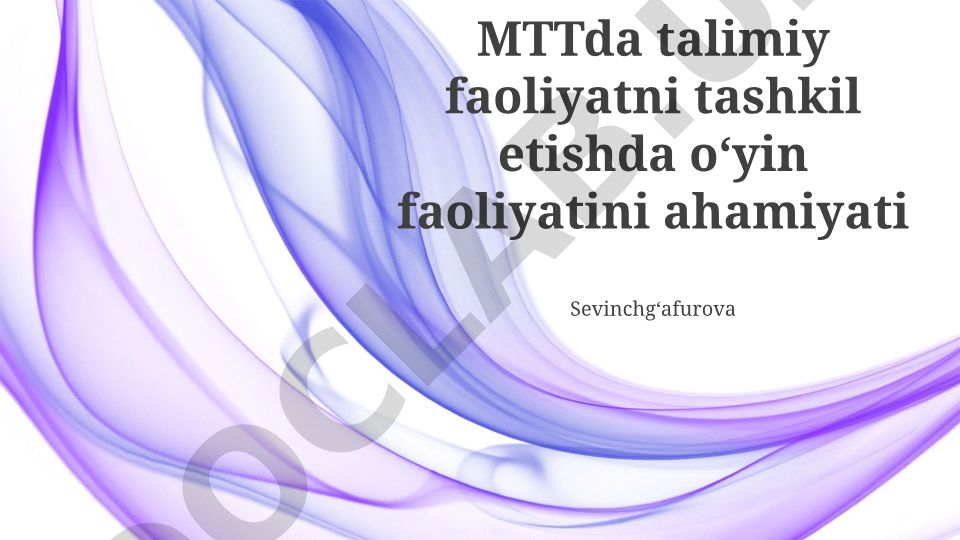 MTTda trening faoliyatini tashkil etishda o'yinlardan foydalanish
