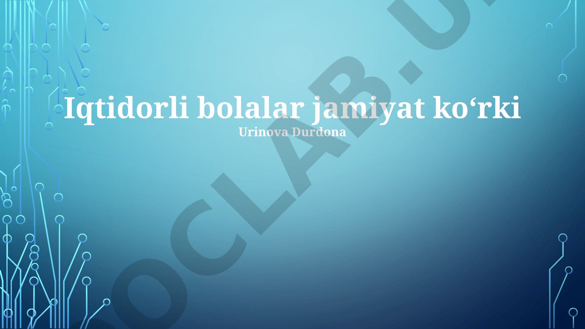 Iqtidorli bolalar: ta'rif, ahamiyati va jamiyatdagi o'rni