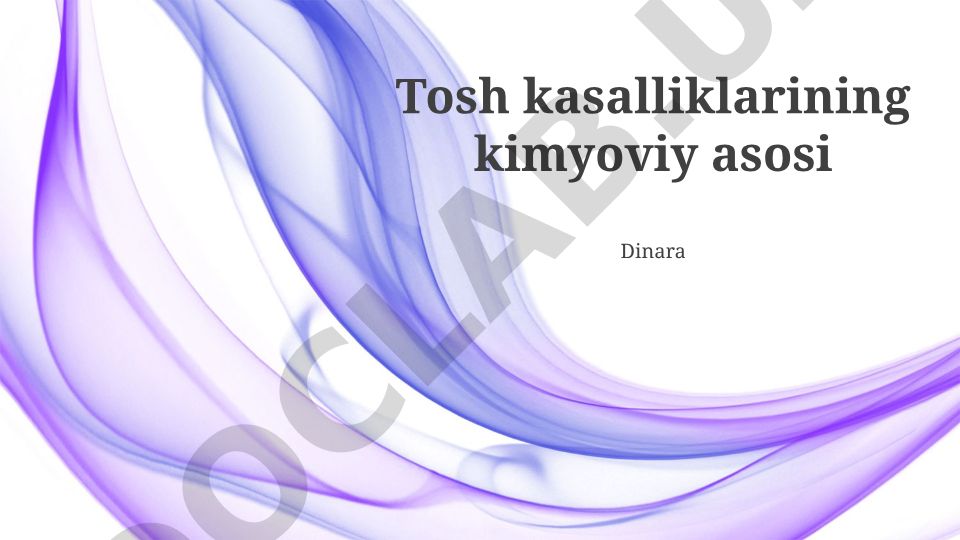 Teri kasalliklarining kimyoviy asoslari