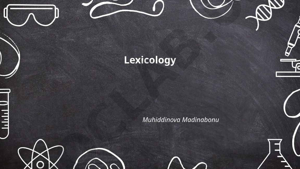 Word Formation Processes and Etymology in English Lexicology