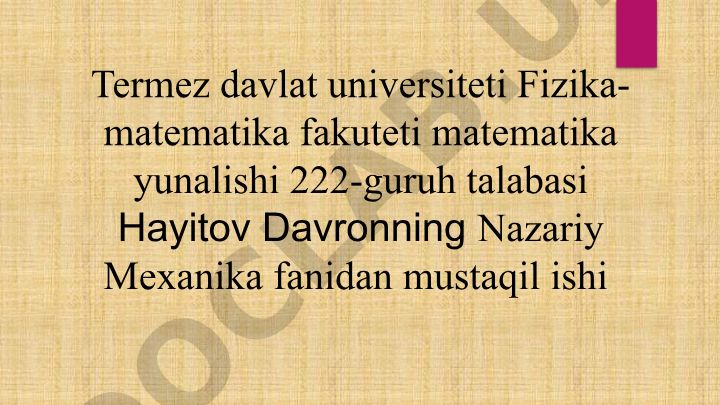 Erkin kanonik almashtirishlar va kanoniklik alomati