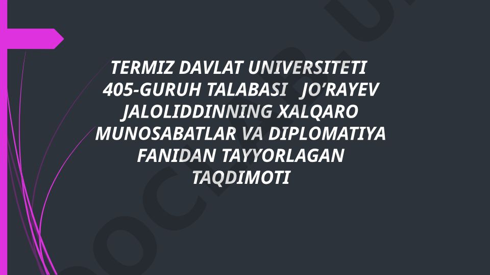 Fridrix II ning tashqi siyosati va diplomatiyasi