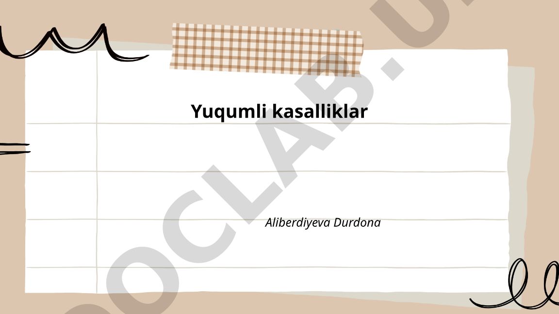 Yuqumli kasalliklar: ta'rifi, turlari, yuqish yo'llari va tarqalish mexanizmlari