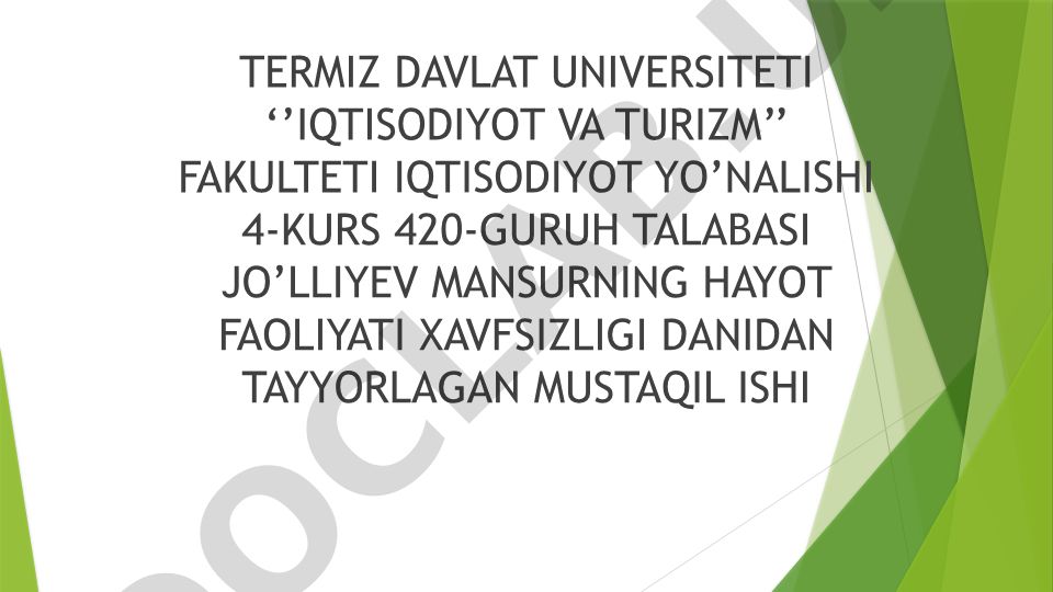 Yong'inni bartaraf etishning zamonaviy usullari va vositalari