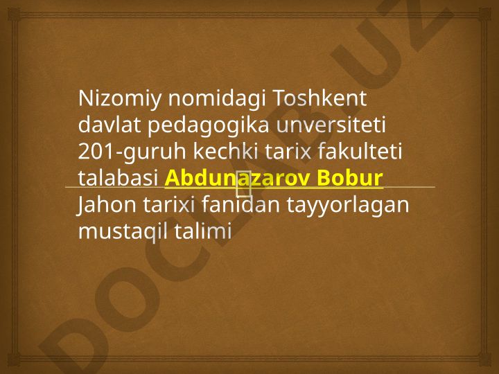 O’rta asrlar tarixini davrlashtirish