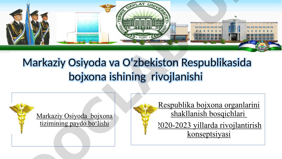 Markaziy Osiyoda va O‘zbekistonda bojxona ishining rivojlanishi