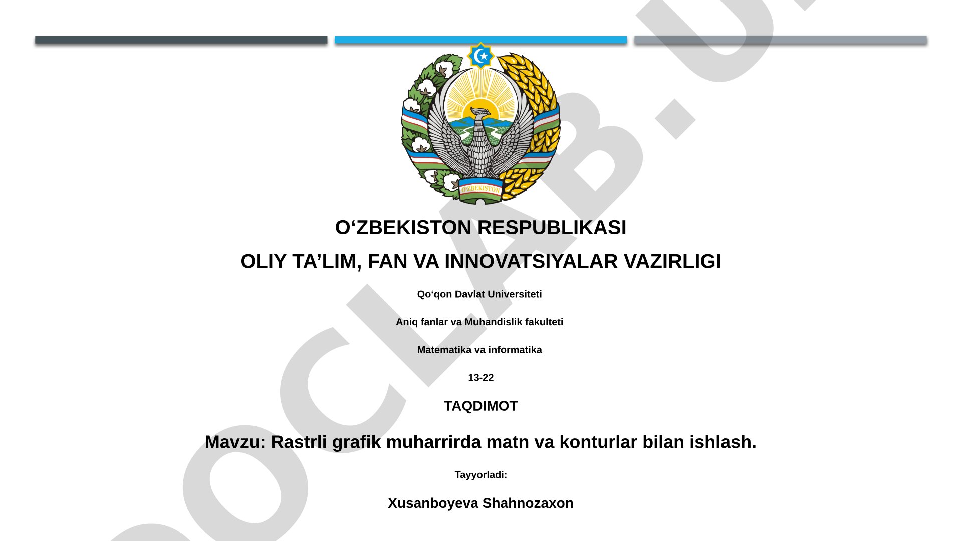Rastrli grafik muharrirda matn va konturlar bilan ishlash