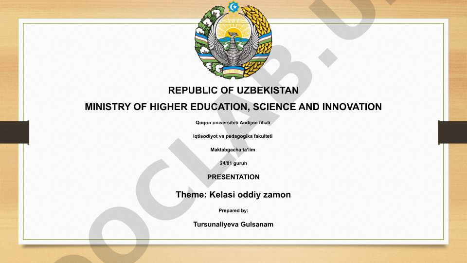 Kelasi oddiy zamon