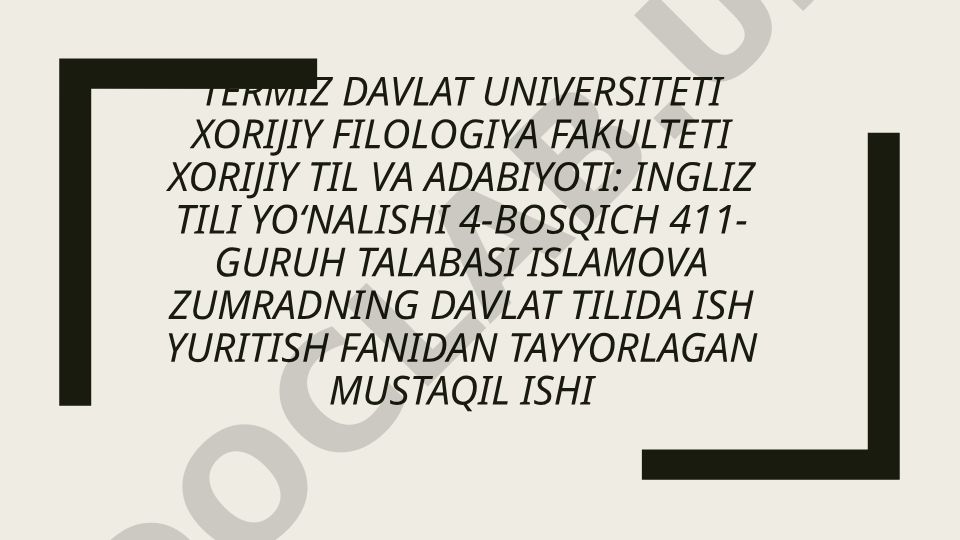 Hujjatlarni me'yoriy va uslubiy jihatdan tartibga solinishi