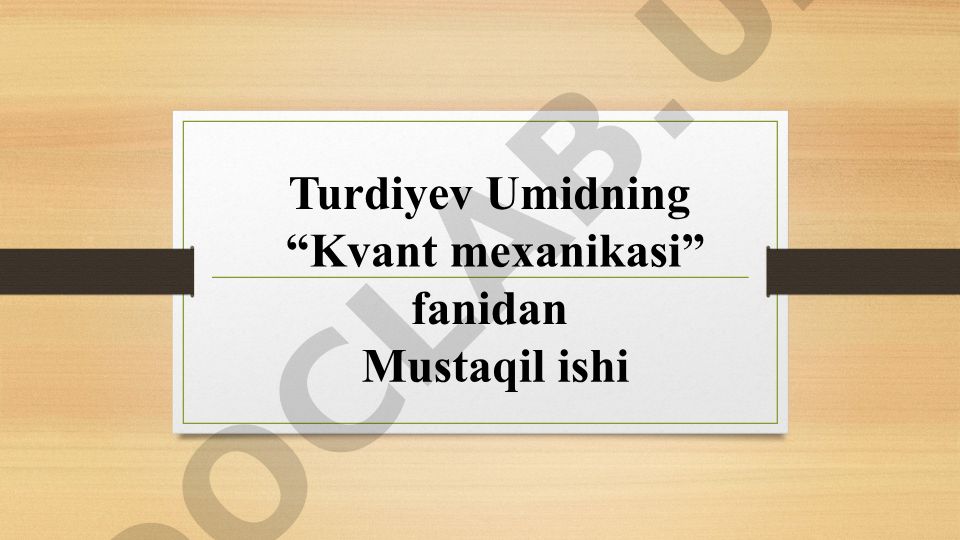 Magnit maydonda spektral chiziqlarning ajralishi