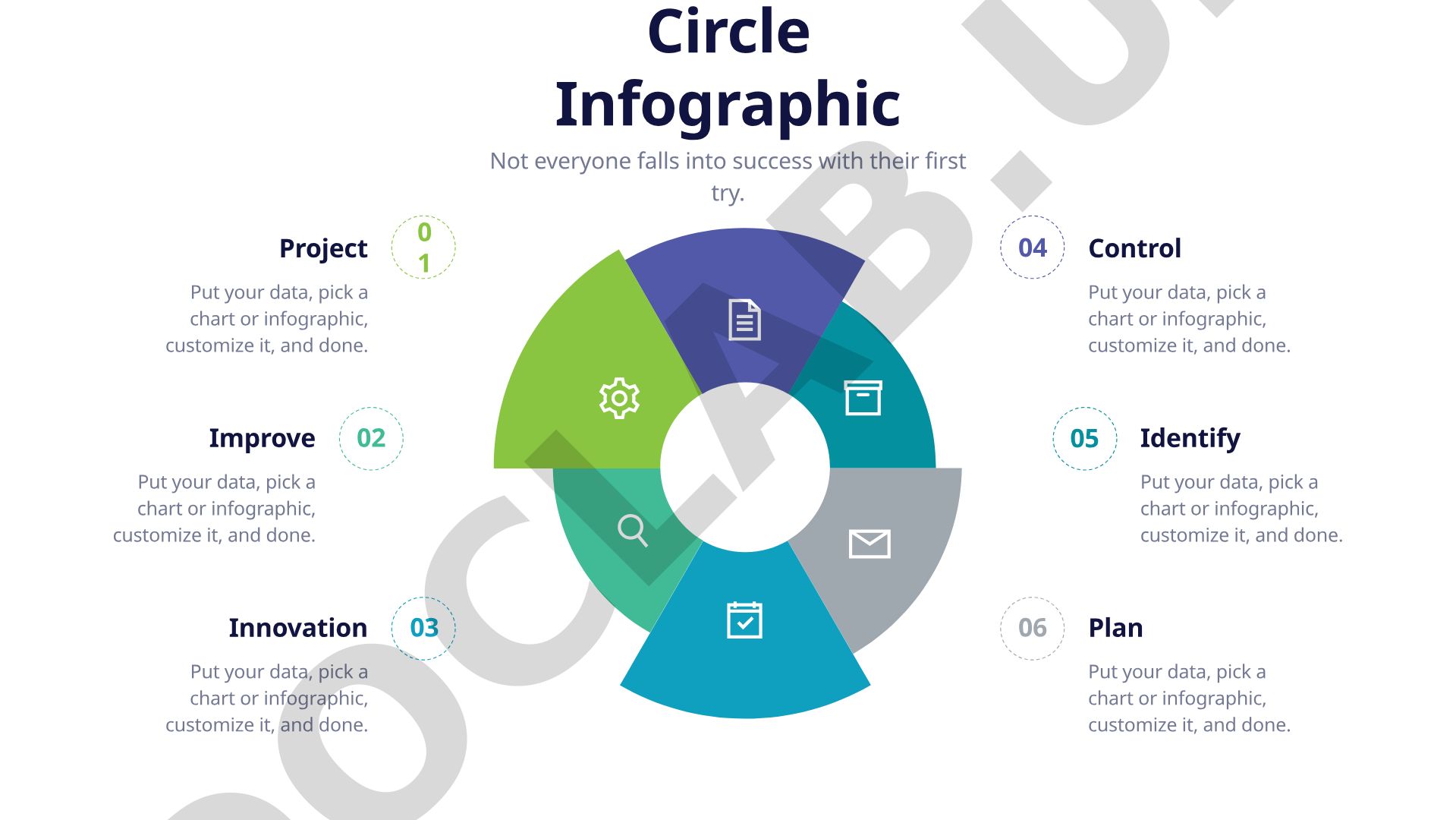 Circle Infographic for Business Success and Management