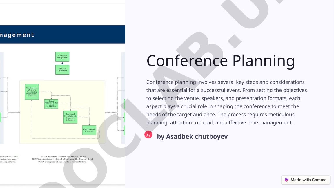 Conference Planning Key Steps and Considerations