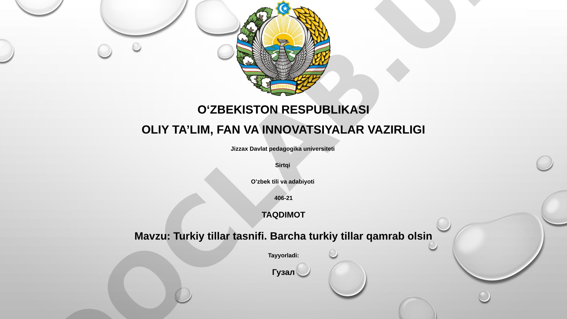 Turkiy tillar tasnifi