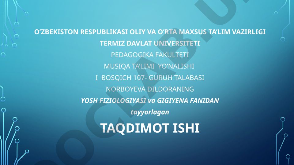 Bolalar psixik-asab va ko'rish-eshitish tizimi kasalliklari