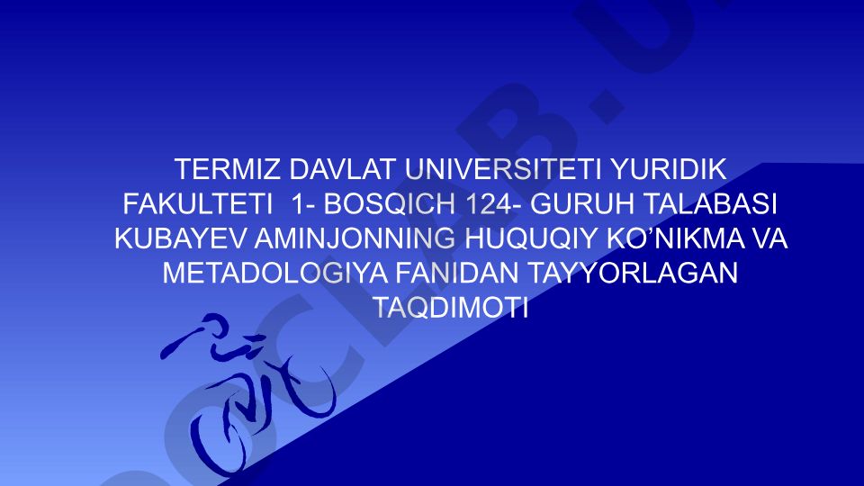 Huquqiy faoliyatda qo'llaniladigan ta'sirchan prezentatsiya rejasi