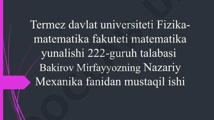 Qattiq jismning inersiya momentlari va inersiya tenzori