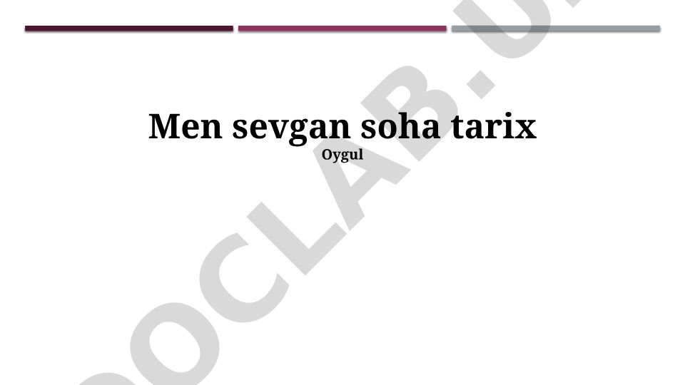 Tarix fanining ahamiyati va qadimgi tsivilizatsiyalar