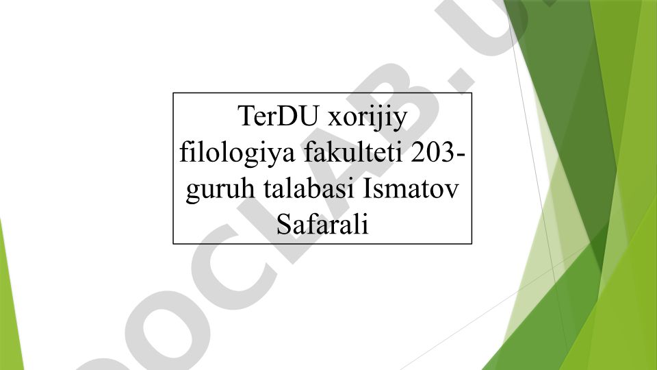 O'rta Asrlar va Uyg'onish davri G'arbiy Yevropa adabiyoti