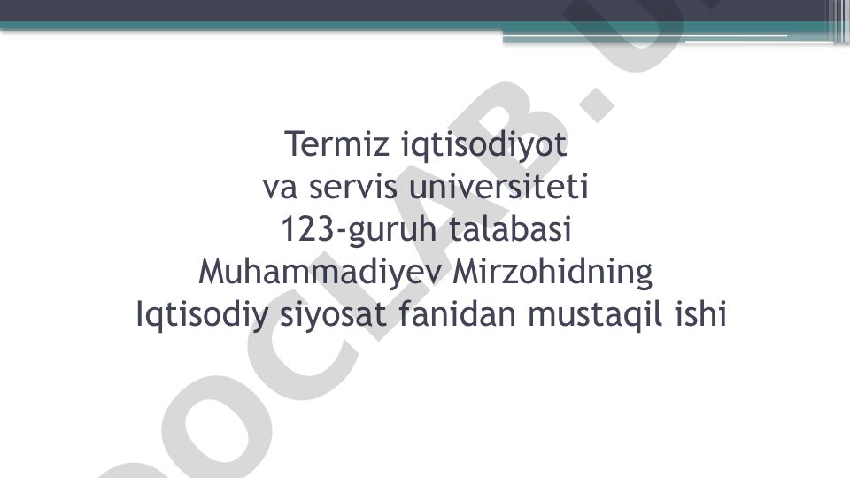 Iqtisodiy siyosatning siyosiy va institutsional omillari
