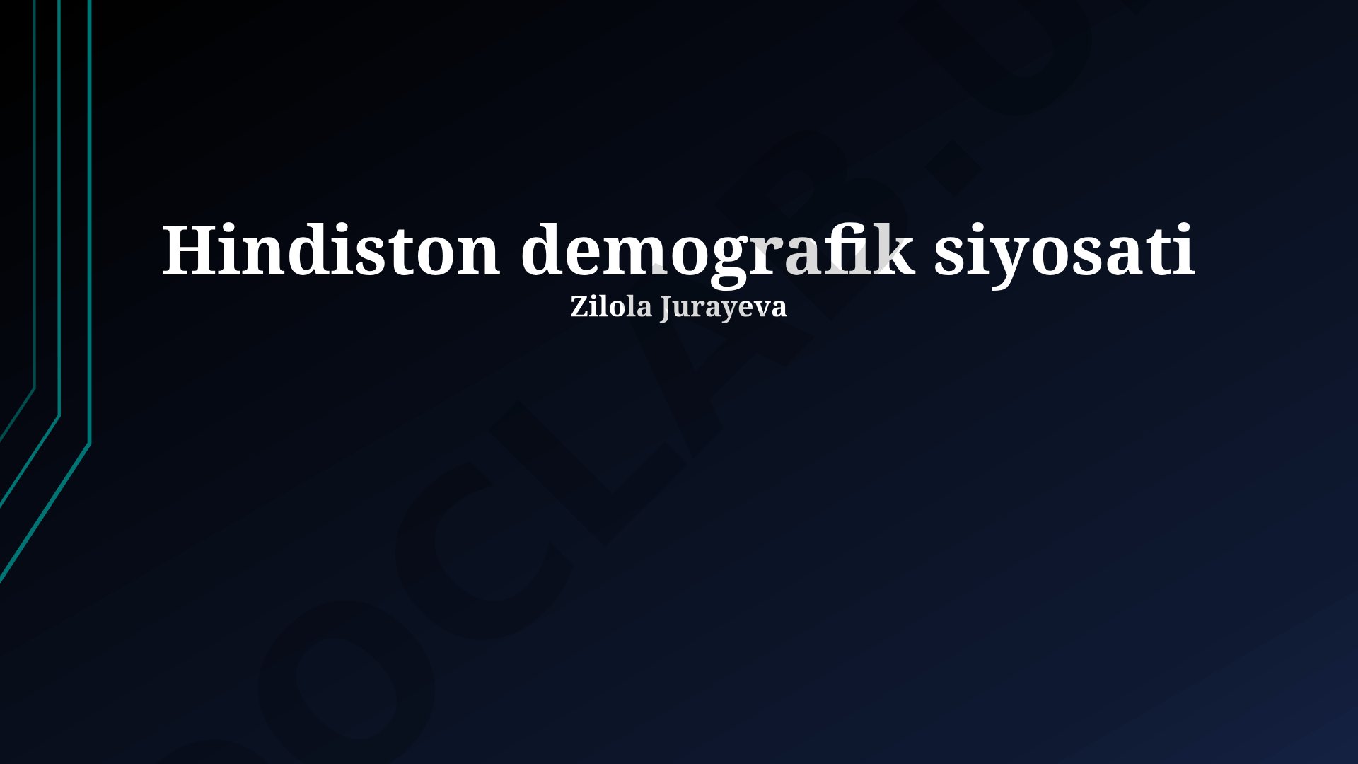 Hindiston demografik siyosati