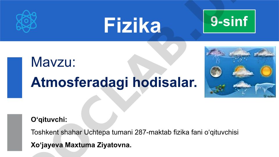 Atmosferadagi hodisalar