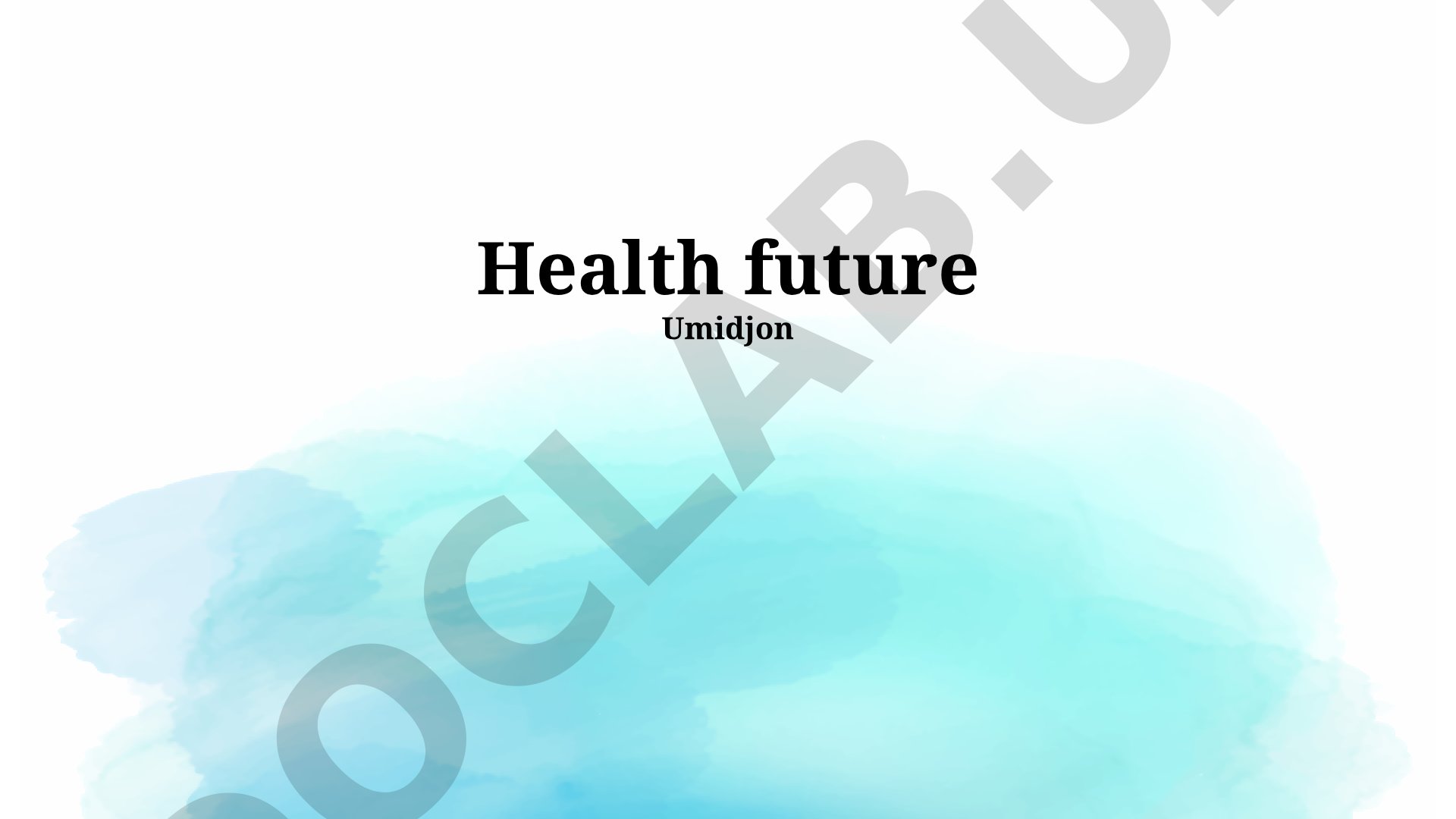 Health Future: Predictive Healthcare, Digital Therapeutics, Personalized Medicine