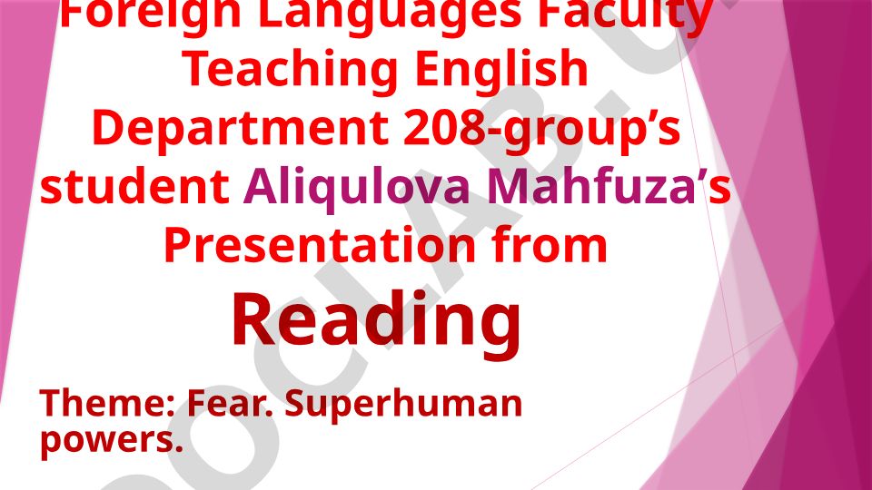 Fear and Superhuman Powers
