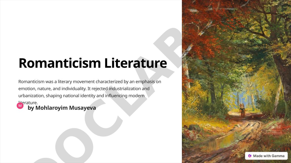 Romanticism Literature