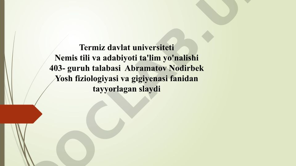 Ko’rish va eshitish organlarining xususiyati va gigiyenasi