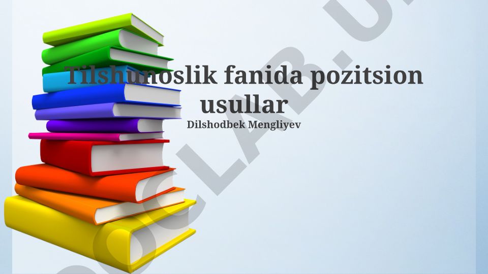 Tilshunoslik fanida pozitsion usullar
