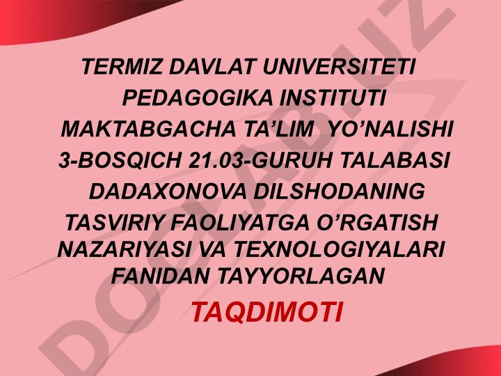 Maktabgacha ta'lim tashkilotida zamonaviy pedagogik texnologiyalardan foydalanish va ta'lim samaradorligini oshirish