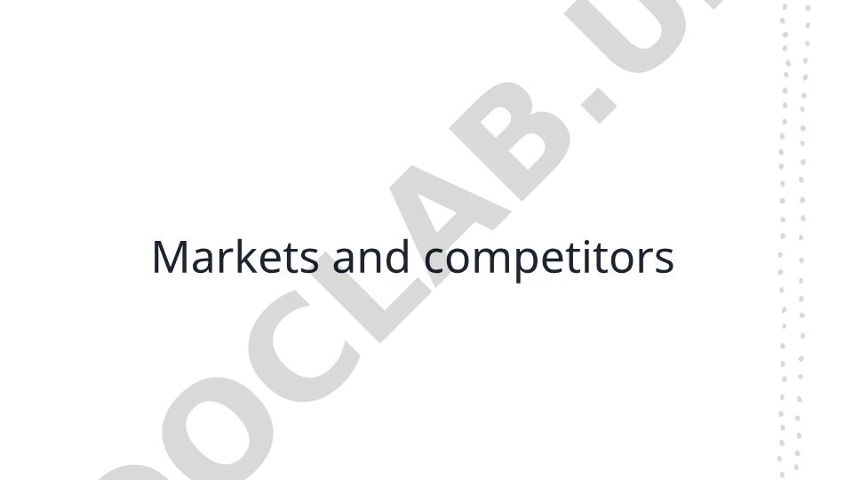 Markets and competitors Understanding the Market Landscape