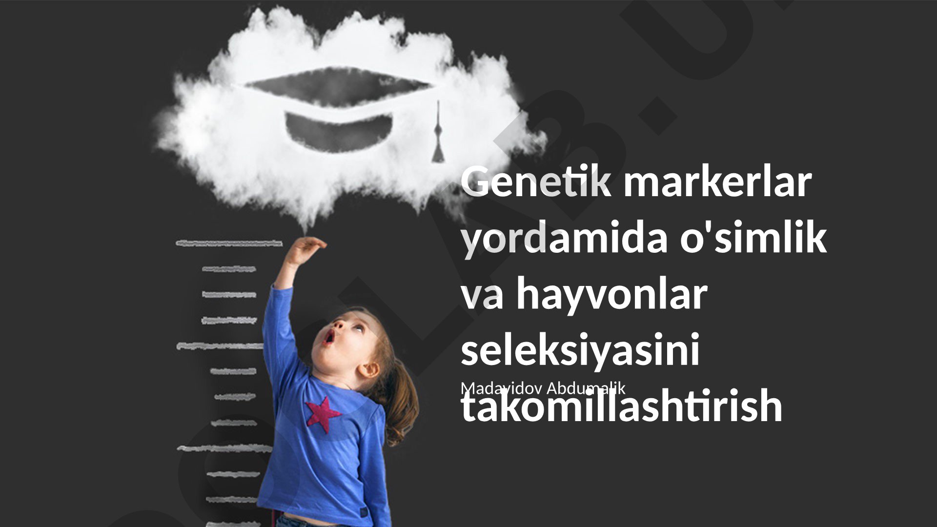 Genetik markerlar yordamida o'simlik va hayvonlar seleksiyasini takomillashtirish