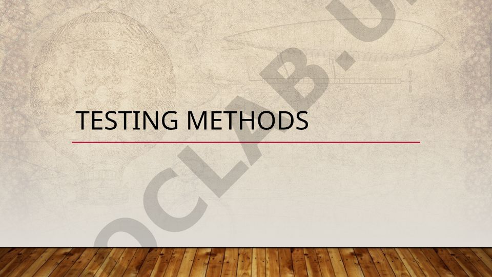 Testing Methods in Software and Product Development