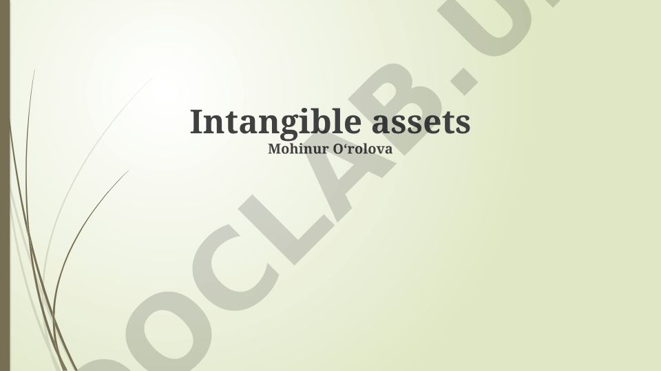 Understanding Intangible Assets: Definition, Recognition and Measurement