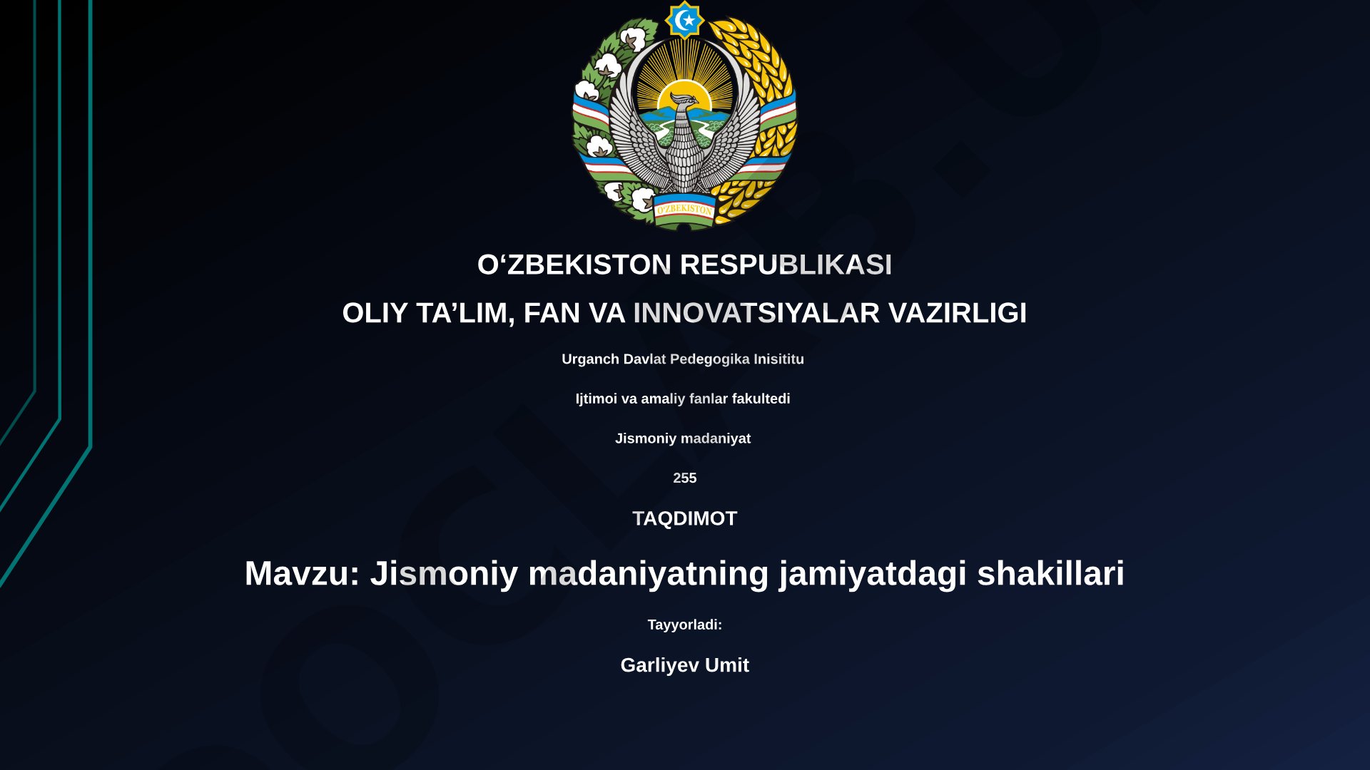 Jismoniy madaniyatning jamiyatdagi shakillari