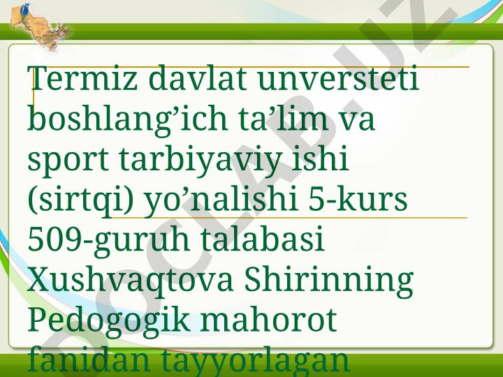 O'qituvchining ta'lim jarayoniga qo'yiladigan asosiy ta'lablar va o'z ijodiy kayfiyatini boshqarishi