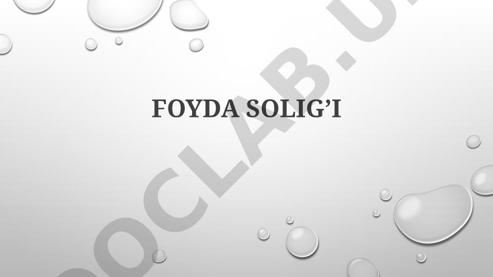 Foyda solig'i: to'lanishi, mohiyati va hisoblanishi