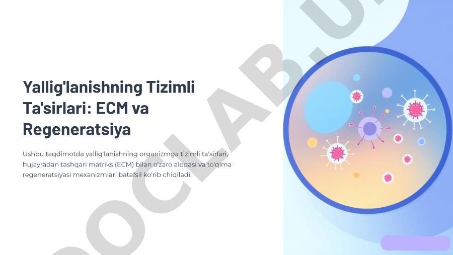 Yallig'lanishning tizimli ta'sirlari va hujayradan tashqari matriks