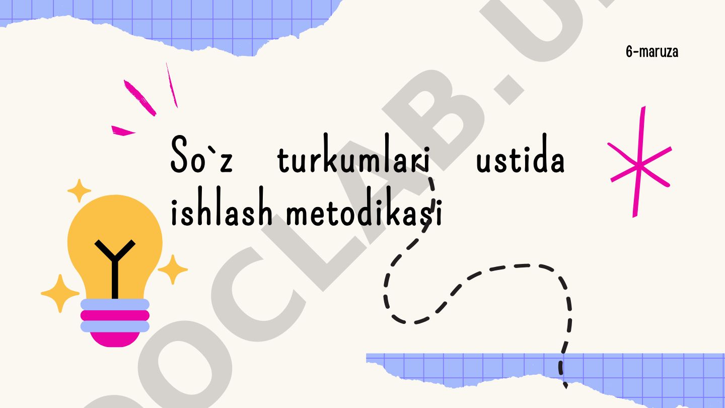 Olmosh va fe'l so'z turkumlarini o'rgatish metodikasi
