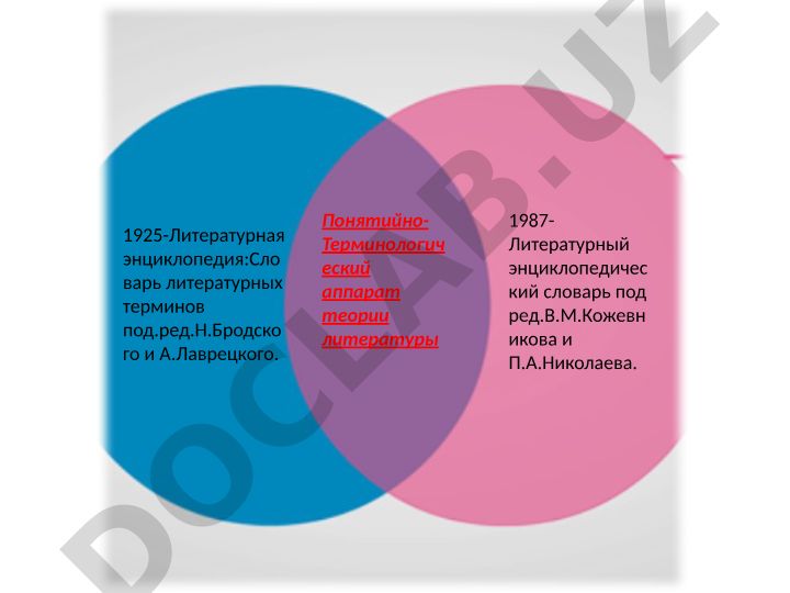 Литературная энциклопедия и словарь терминов