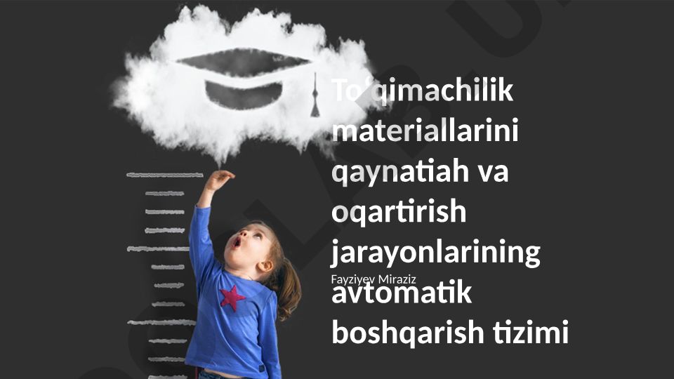 To'qimachilik materiallarini qaynatish va oqartirish jarayonlarining avtomatik boshqarish tizimi
