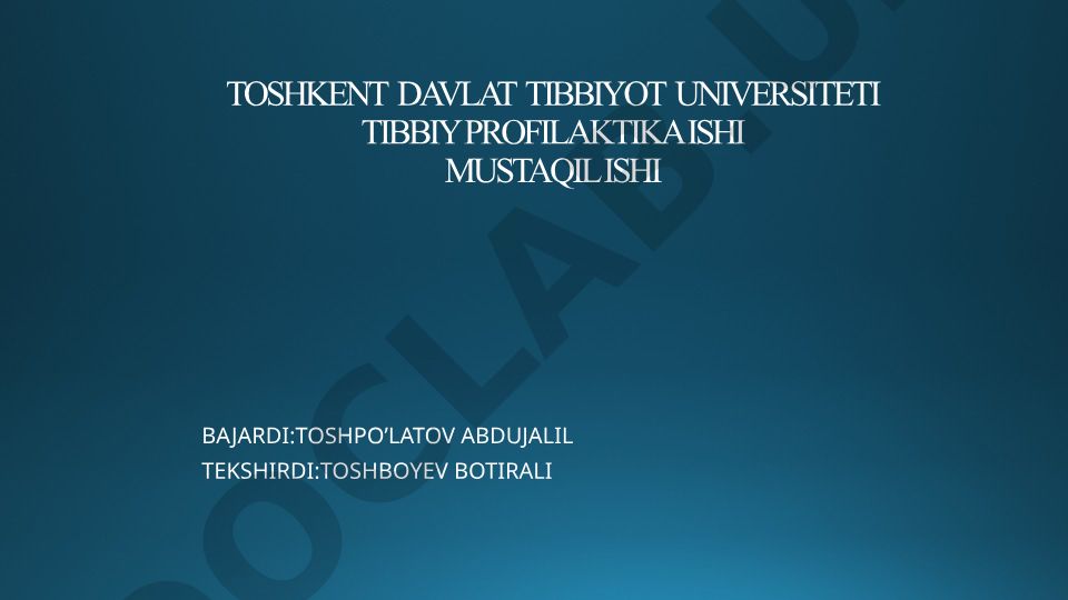 Dushman tomonidan bakteriologik qurol qoʻllanilishi xavfi boʻlgan taqdirda oʻtkaziladigan chora-tadbirlar va oqibatlarni tugatish