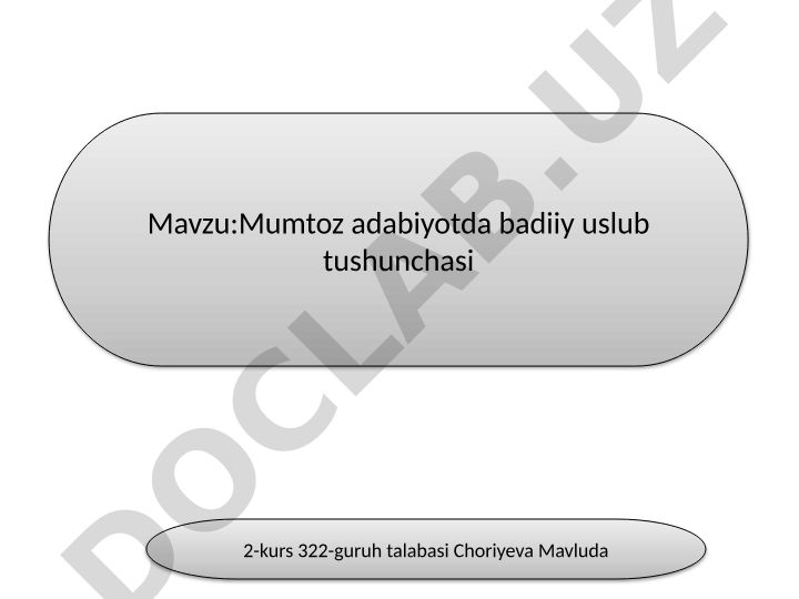 Mumtoz adabiyotda badiiy uslub tushunchasi