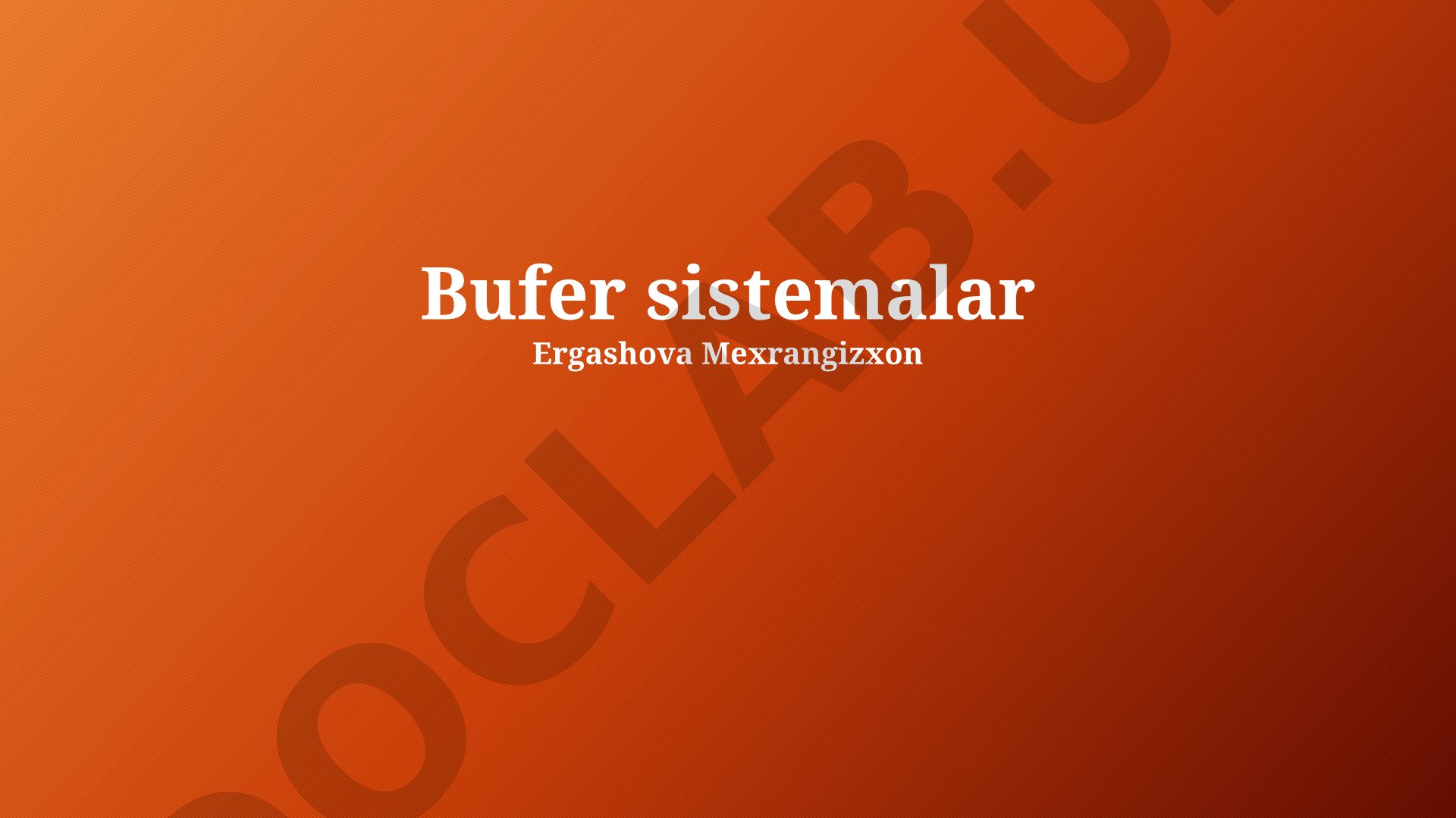 Bufer sistemalar: ta'rifi, ahamiyati va ishlash mexanizmi